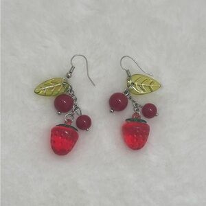 Strawberry Dangle Earrings